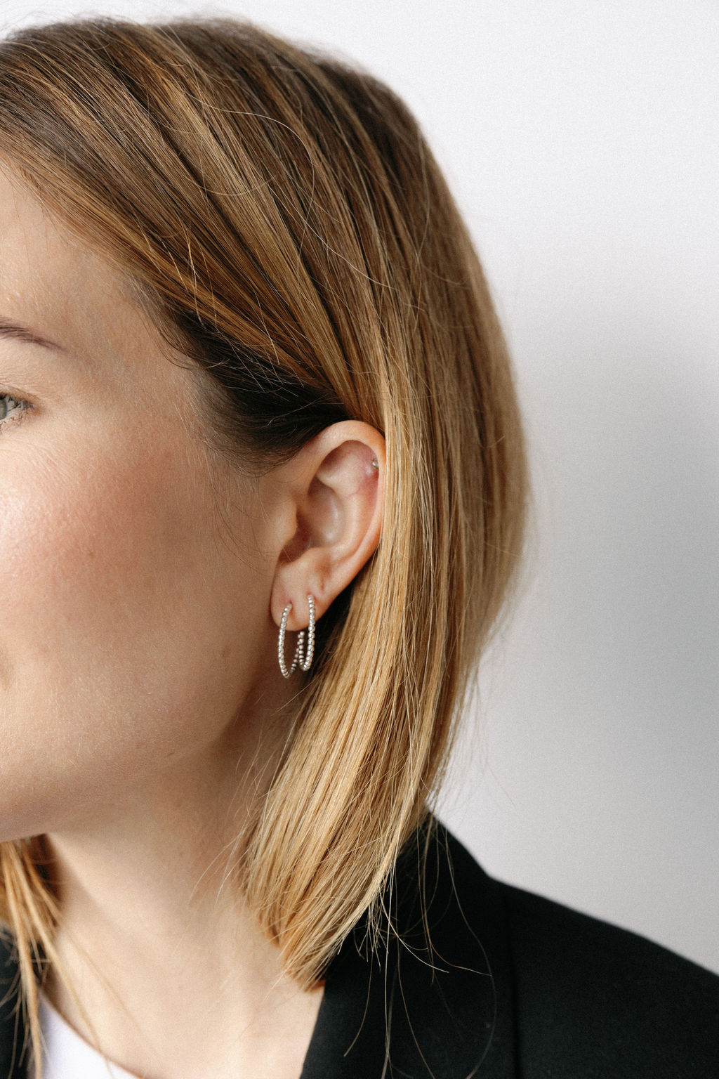 KOLCZYKI BE.1 srebrne - obrazek 3