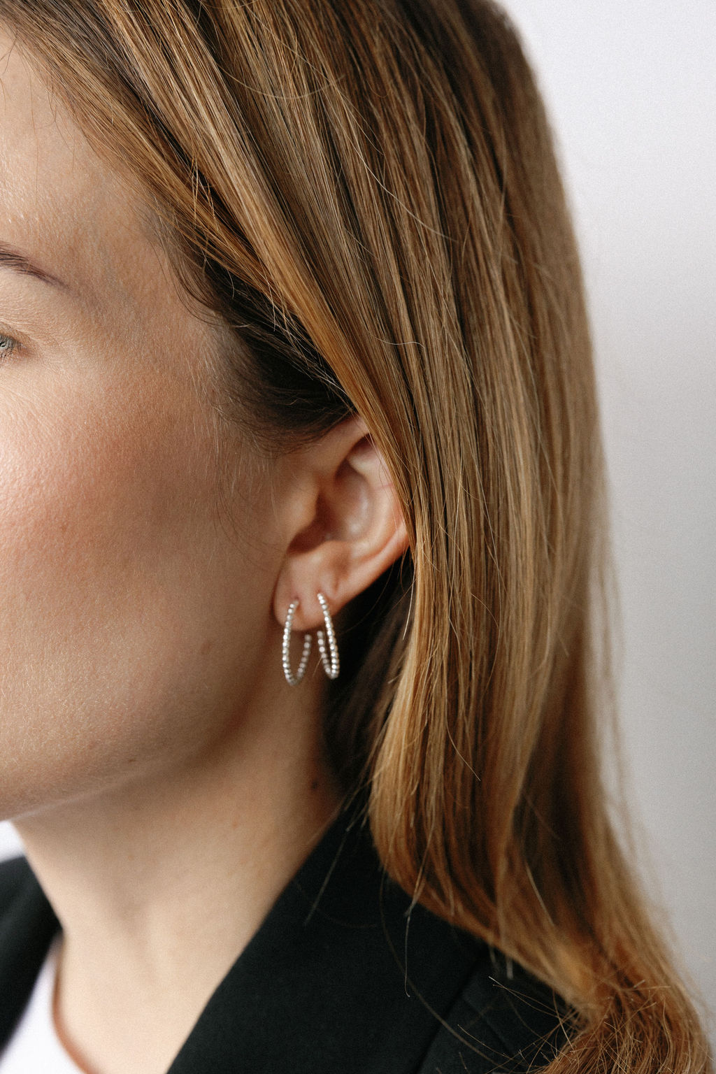 KOLCZYKI BE.1 srebrne