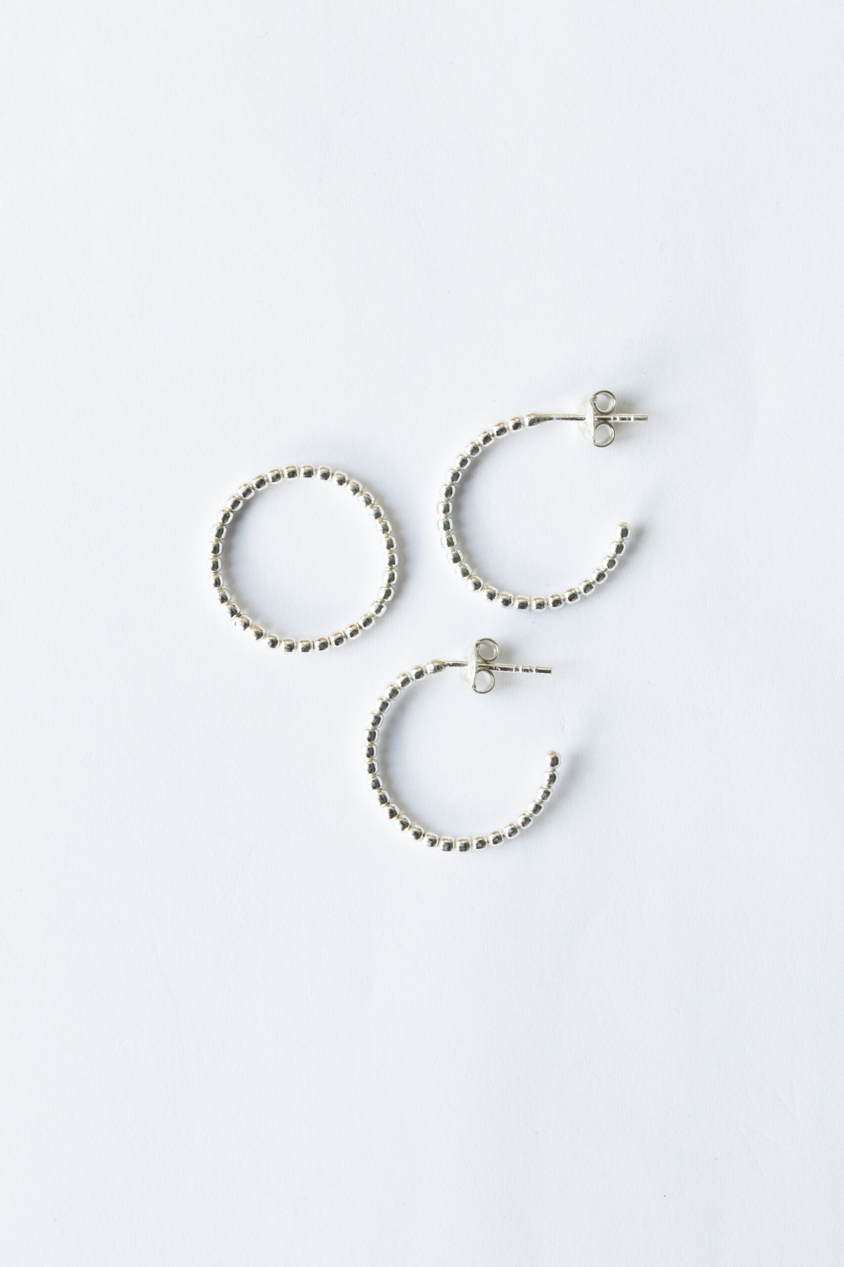 KOLCZYKI BE.1 srebrne - obrazek 2