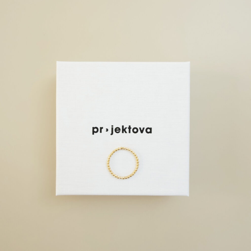 PIERŚCIONEK BE.2 złocony