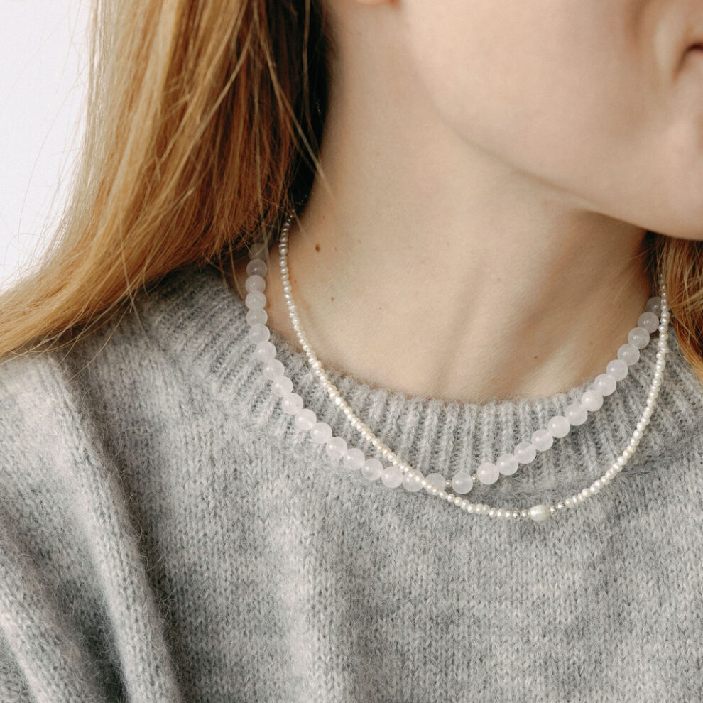 NASZYJNIK Z PEREŁ MINI